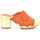Schoenen Dames Leren slippers Kickers Kick Woodstok Oranje