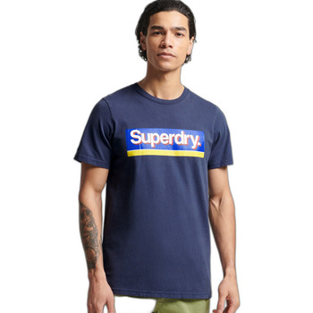Textiel Heren T-shirts & Polo’s Superdry T-shirt  Vintage Core Logo Blauw