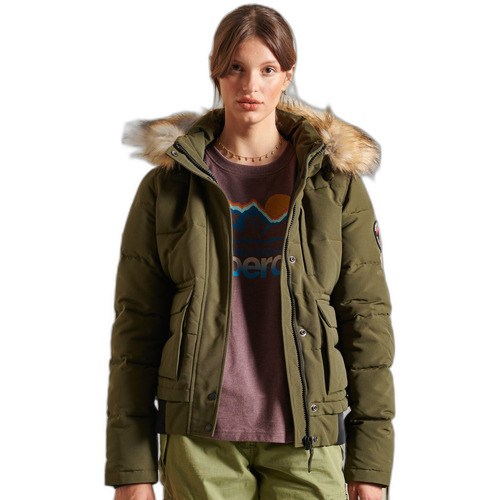 Textiel Dames Wind jackets Superdry Blouson femme  Everest Groen