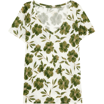 Textiel Dames T-shirts korte mouwen Les Petites Bombes T-shirt femme  Ariana Groen