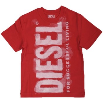 Textiel Jongens T-shirts korte mouwen Diesel J01131 Rood