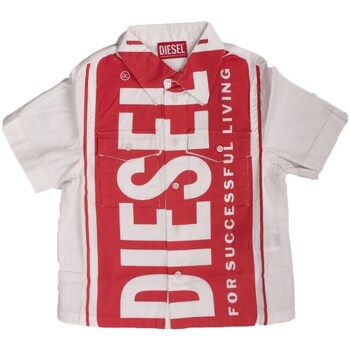 Textiel Jongens T-shirts korte mouwen Diesel J01137 Wit
