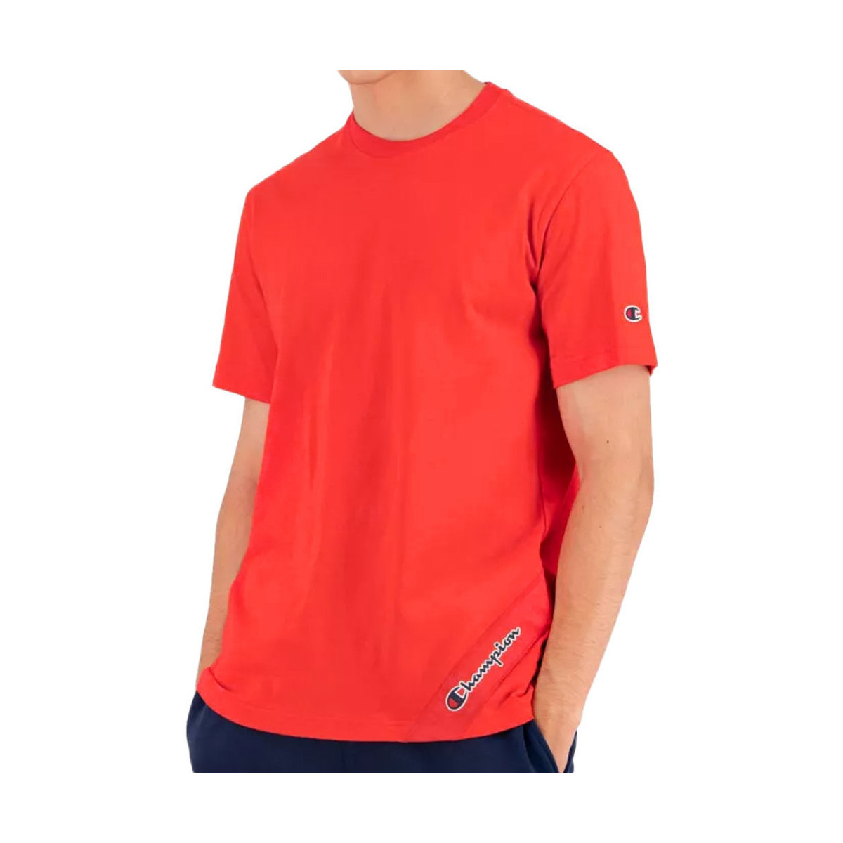 Textiel Heren T-shirts & Polo’s Champion  Rood