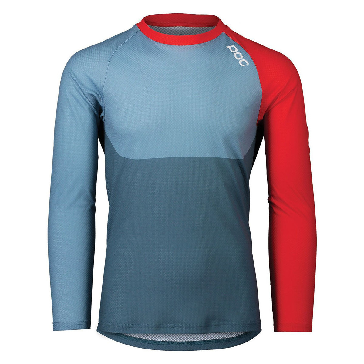 Textiel Heren T-shirts & Polo’s Poc 52844-8282 MTB PURE LS JERSEY CALCITE BLUE/PROSMANE RED Multicolour