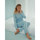 Textiel Dames Pyjama's / nachthemden Lisca Pyjama indoor outfit broek top lange mouwen Liv Blauw