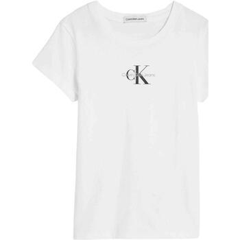 Textiel Meisjes T-shirts & Polo’s Calvin Klein Jeans  Wit