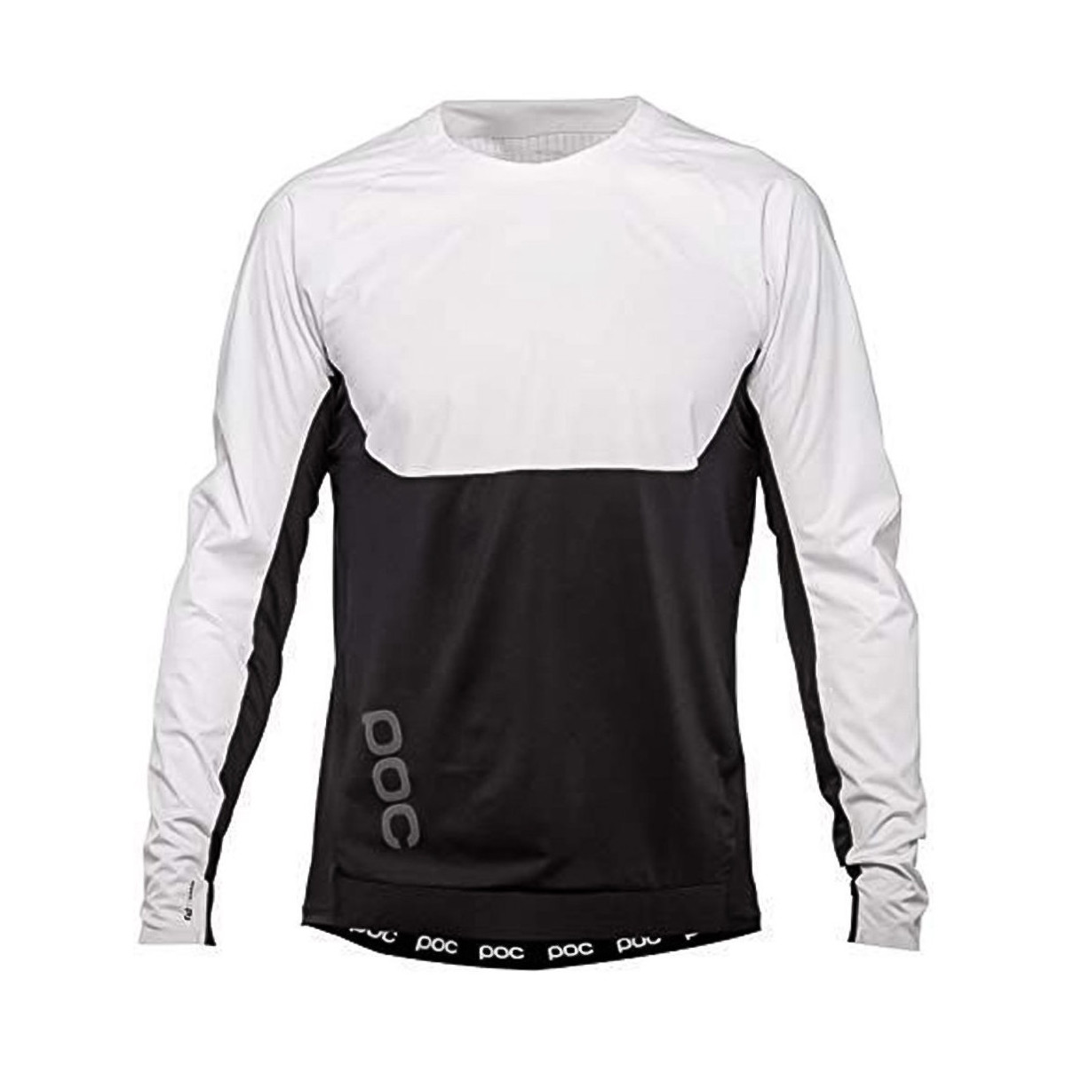 Textiel Heren T-shirts & Polo’s Poc 52300-8001 RACEDAY DH JERSEY HYDROGEN WHITE/URANIUM BLACK Multicolour