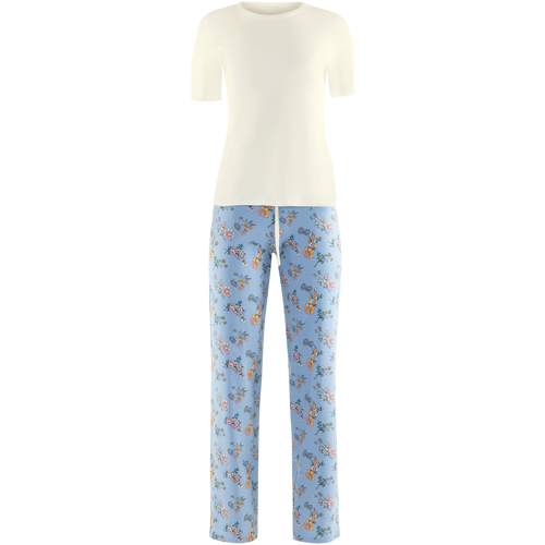 Textiel Dames Pyjama's / nachthemden Lisca Pyjama broek top korte mouwen Posh  Cheek Blauw