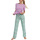 Textiel Dames Pyjama's / nachthemden Lisca Pyjama broek top korte mouwen Posh  Cheek Groen