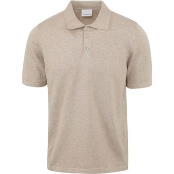 Textiel Heren T-shirts & Polo’s Knowledge Cotton Apparel Poloshirt Beige Beige