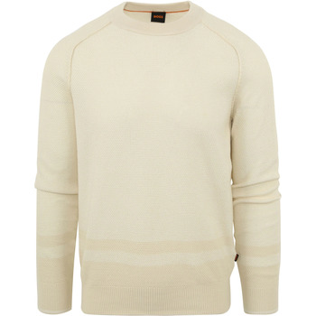Textiel Heren Sweaters / Sweatshirts BOSS Pullover Apok Ecru Beige