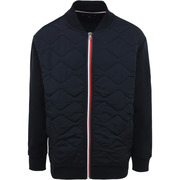 Big and Tall Bomber Quilted Jas Navy