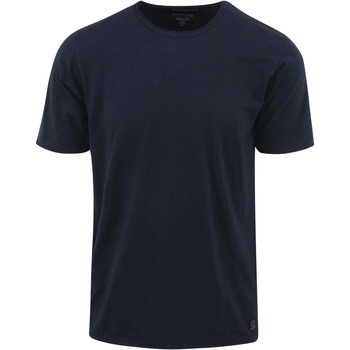 Textiel Heren T-shirts & Polo’s Dstrezzed Mc Queen T-shirt Melange Donkerblauw Blauw
