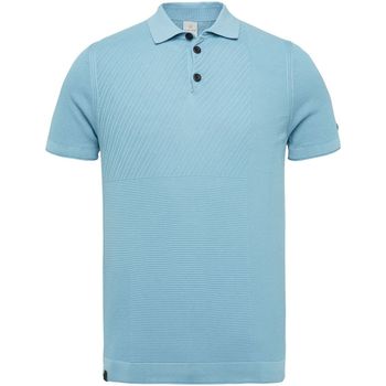 Textiel Heren T-shirts & Polo’s Cast Iron Poloshirt Lichtblauw Blauw