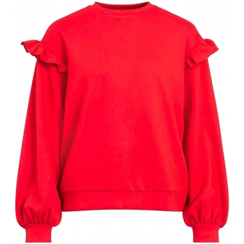 Textiel Dames Sweaters / Sweatshirts Vila Sweat Sif Flounce L/S - Pompeian Red Rood