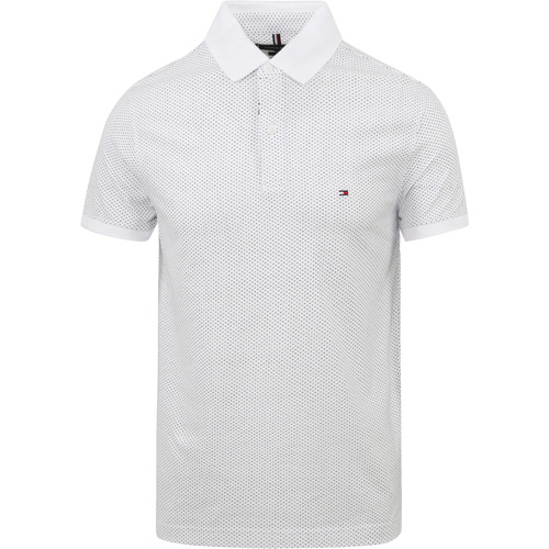Textiel Heren T-shirts & Polo’s Tommy Hilfiger Poloshirt Wit Print Wit