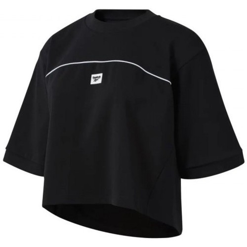 Textiel Dames T-shirts & Polo’s Reebok Sport Classics Advance Tee Zwart