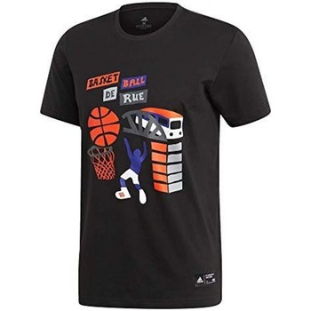 Textiel Heren T-shirts & Polo’s adidas Originals Some Basketball Zwart
