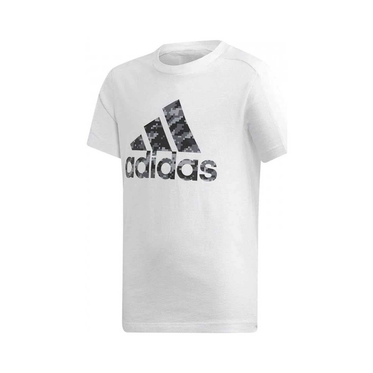 Textiel Jongens T-shirts korte mouwen adidas Originals Yb Id Tee Wit