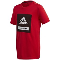Textiel Jongens T-shirts korte mouwen adidas Originals Jb Tr Bold Tee Rood