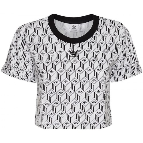 Textiel Dames T-shirts & Polo’s adidas Originals Cropped T-Shirt Zwart