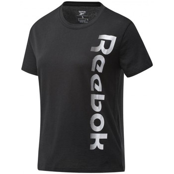Textiel Dames T-shirts & Polo’s Reebok Sport Te Graphic Tee - Myt Zwart