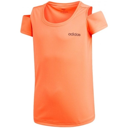 Textiel Meisjes T-shirts korte mouwen adidas Originals Xpressive Cutout Oranje