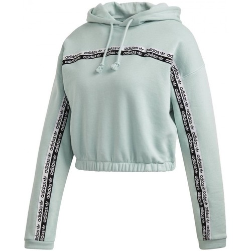 Textiel Dames Sweaters / Sweatshirts adidas Originals Cropped Hoodie Groen