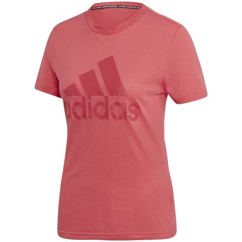 Textiel Dames T-shirts & Polo’s adidas Originals W Mh Bos Tee Roze