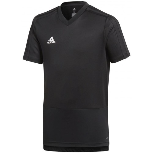 Textiel Jongens T-shirts korte mouwen adidas Originals Condivo 18 Shirt Zwart