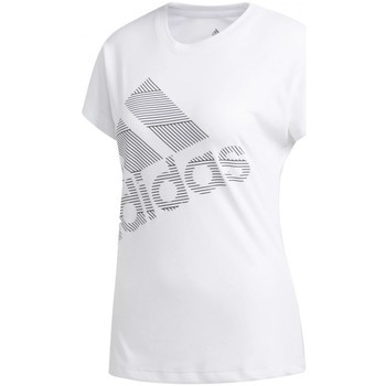 Textiel Dames T-shirts & Polo’s adidas Originals Ss Bos Logo Tee Wit