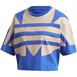 Textiel Dames T-shirts & Polo’s adidas Originals Big Trf Tee Blauw