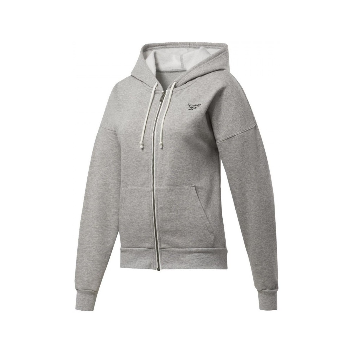 Textiel Dames Sweaters / Sweatshirts Reebok Sport Te Fleece Fullzip Grijs