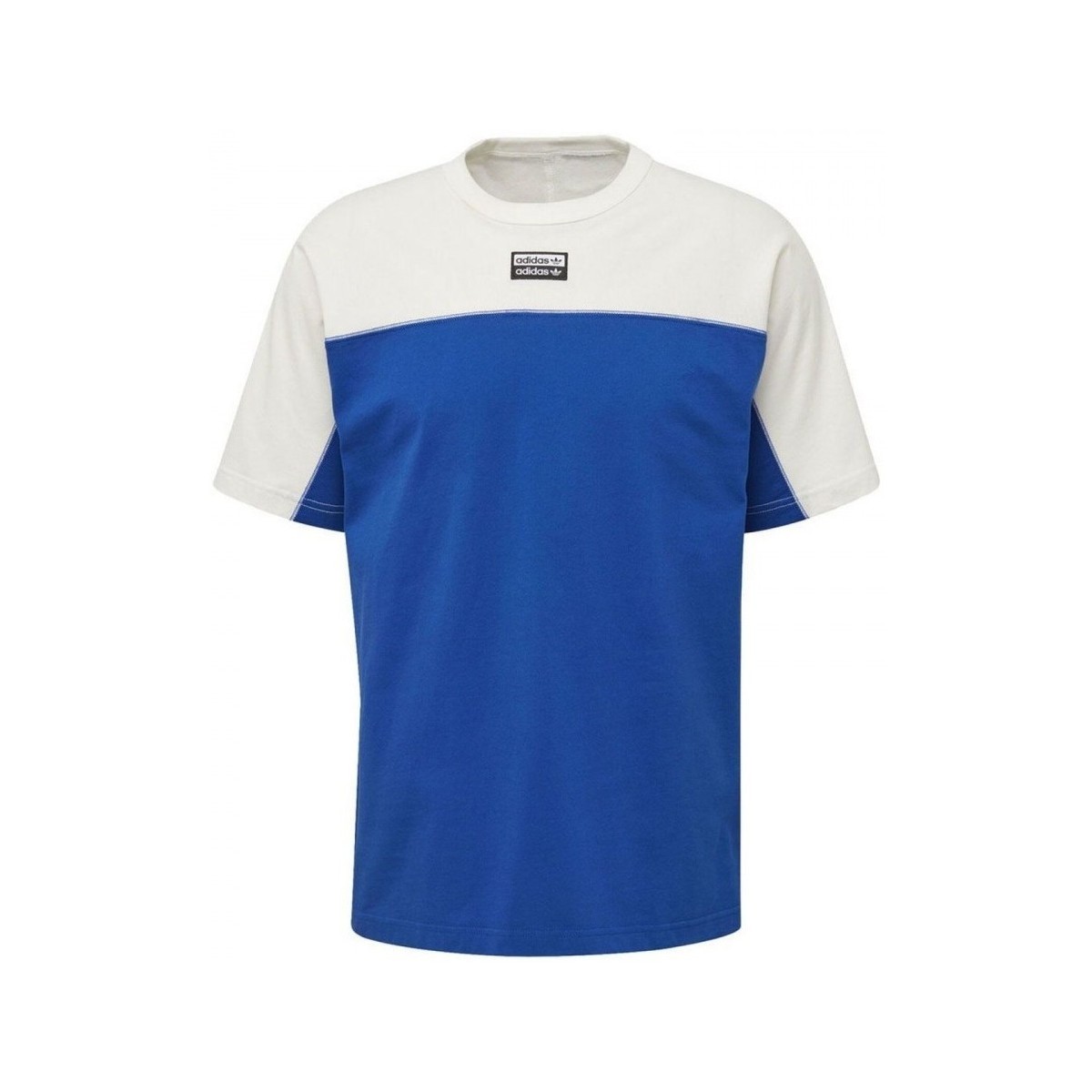 Textiel Heren T-shirts & Polo’s adidas Originals R.Y.V. Blkd Tee Blauw