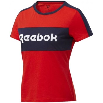 Textiel Dames T-shirts & Polo’s Reebok Sport Te Linear Logo Detail Tee Rood