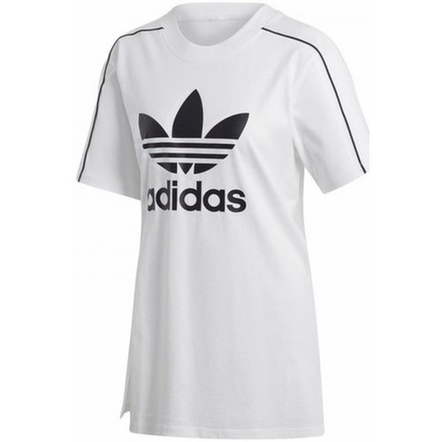 Textiel Dames T-shirts & Polo’s adidas Originals Slit T-Shirt Wit