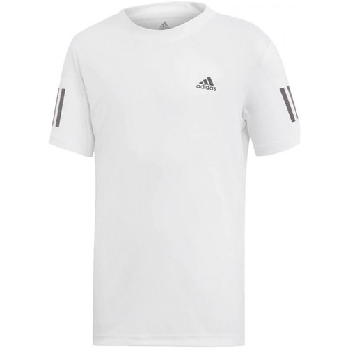 Textiel Jongens T-shirts korte mouwen adidas Originals B Club 3Str Tee Wit