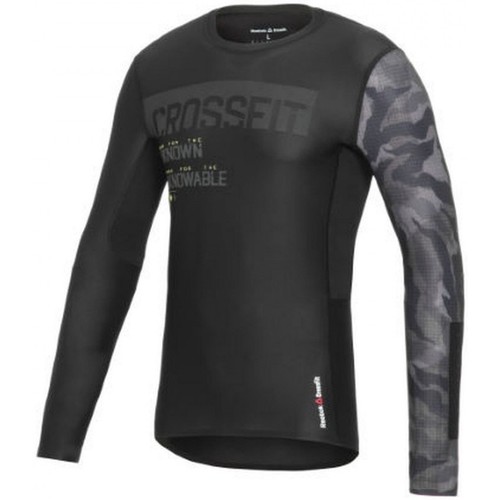 Textiel Heren T-shirts & Polo’s Reebok Sport RCrossFit LS Compression Tee Zwart