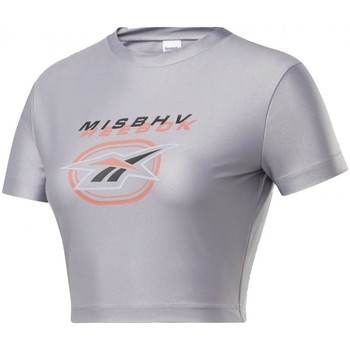Textiel Dames T-shirts & Polo’s Reebok Sport Misbhv Cropped Tee Zilver