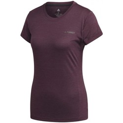 Textiel Dames T-shirts & Polo’s adidas Originals W Tivid Tee Violet