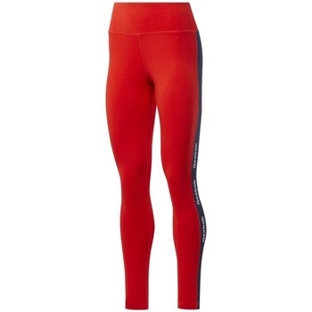 Textiel Dames Trainingsbroeken Reebok Sport Te Linear Logo Ct Legging Rood