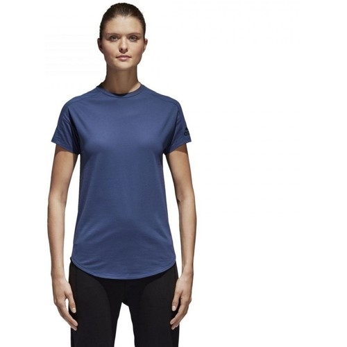 Textiel Dames T-shirts & Polo’s adidas Originals W Zne Tee Blauw
