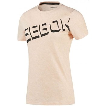Textiel Dames T-shirts & Polo’s Reebok Sport Workout Ready Oranje