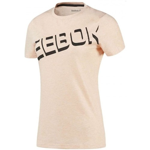 Textiel Dames T-shirts & Polo’s Reebok Sport Workout Ready Oranje