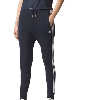 Textiel Dames Trainingsbroeken adidas Originals 3-Stripes Drop Croth Blauw