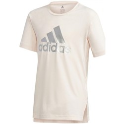 Textiel Meisjes T-shirts korte mouwen adidas Originals G A.R. Glam Tee Roze