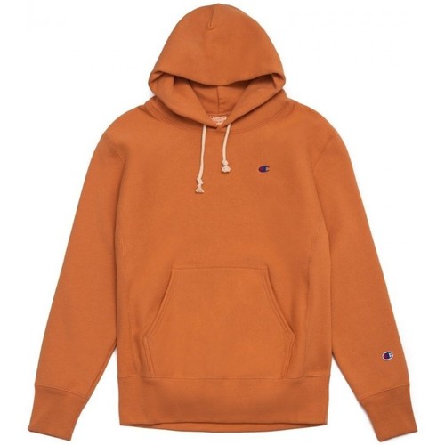 Textiel Heren Sweaters / Sweatshirts Champion Reverse Weave Small Logo Hooded Sweatshirt Oranje