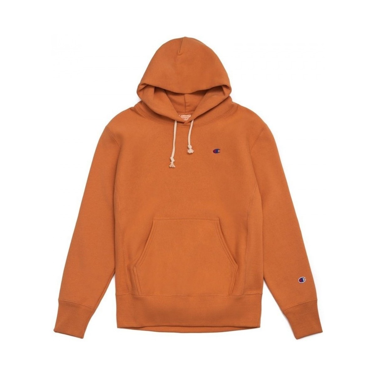 Textiel Heren Sweaters / Sweatshirts Champion Reverse Weave Small Logo Hooded Sweatshirt Oranje