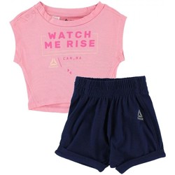 Textiel Meisjes T-shirts korte mouwen Reebok Sport G Es Inf Sj Ss Set Multicolour