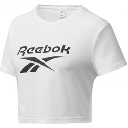 Textiel Dames Trainingsbroeken Reebok Sport Cl F Big Logo Tee Wit